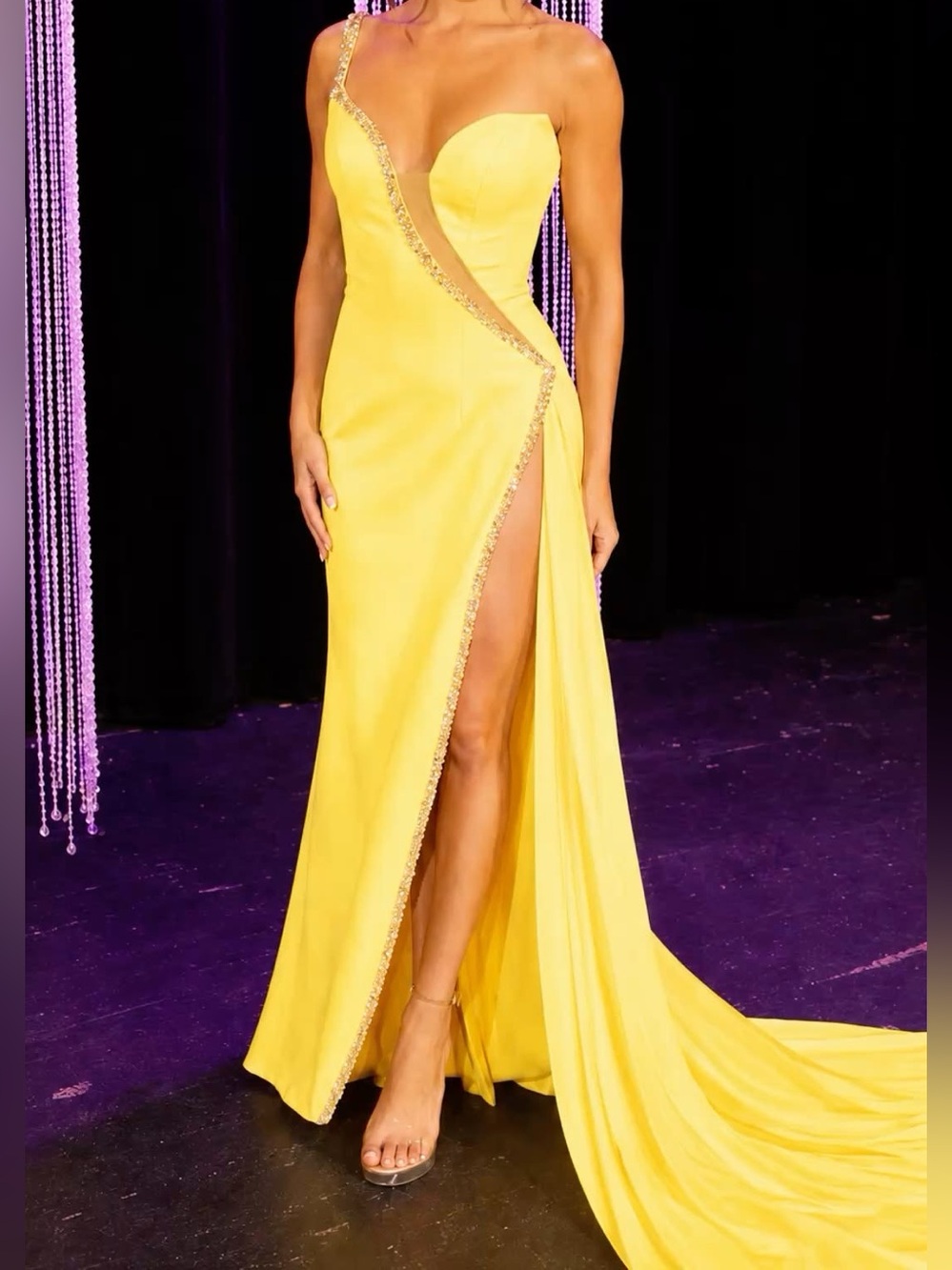 Yellow Sherri Hill 55315